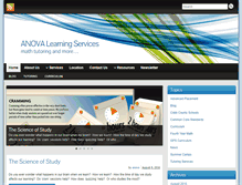 Tablet Screenshot of anova-learning.com